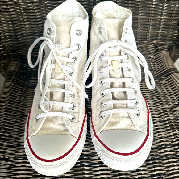Converse All Star Chuck Taylor's High-Top white Men'sShoes MADE IN